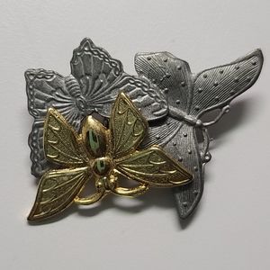 Ultra craft butterflies brooch